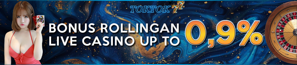 BONUS ROLLINGAN LIVE CASINO UP TO 0,9%